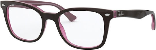 Ray Ban Women's Acetate Brown Prescription Eyeglass Frame RX5285 2126