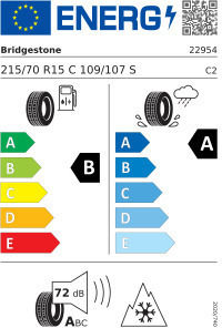 Bridgestone Evo Enliten Runflat 215/70R15 109/107S Всесезонна Автомобилна Гума