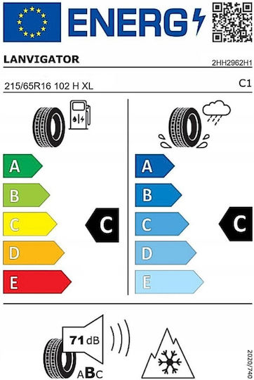 Lanvigator 215/65R16 102S XL Car Tyre 4 Seasons