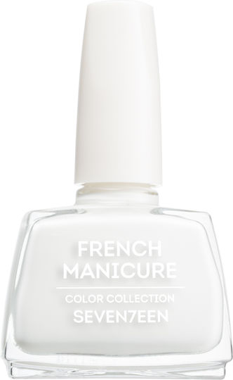 Seventeen French Manicure Лак за Нокти за Френски Маникюр 1 бял накрайник 12мл
