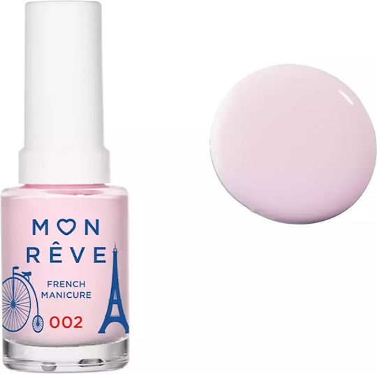 Mon Reve French Manicure Glossy Nail Polish for French Manicure 002 Candy Tip 13ml