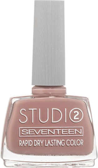 Seventeen Studio Rapid Dry Lasting Colour Gloss Nail Polish Quick Dry Beige 100 12ml