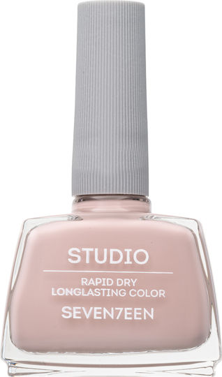 Seventeen Studio Rapid Dry Lasting Colour Gloss Nail Polish Quick Dry Beige 100 12ml