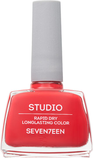 Seventeen Studio Rapid Dry Lasting Color Luciu Oja Uscare Rapidă Roșu 104 12ml