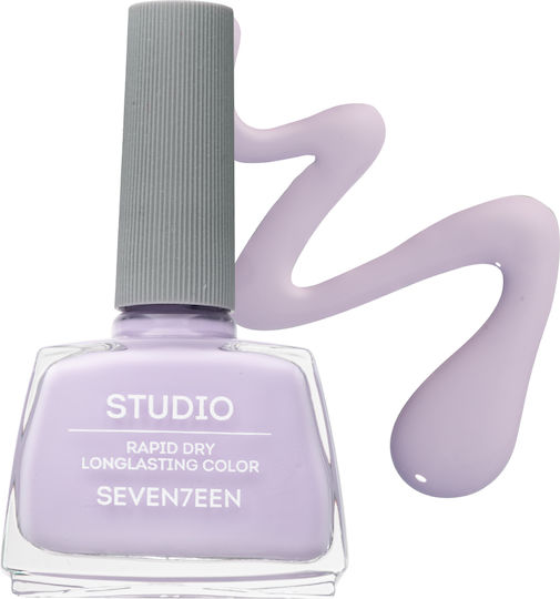 Seventeen Studio Rapid Dry Lasting Lilac Nail Polish Gloss Quick Dry 163 12ml