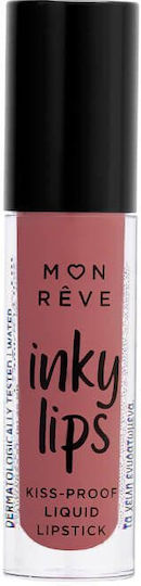 Mon Reve Inky Lips Kiss Proof Liquid Lipstick Metallic 20 4ml