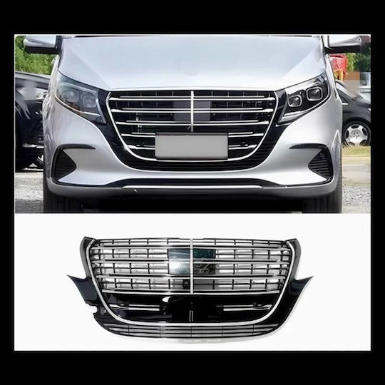 Μάσκα Mercedes-benz Vito W447 W448 24+ Amg Look Χρώμιο Μαύρο 1 Τεμάχιο