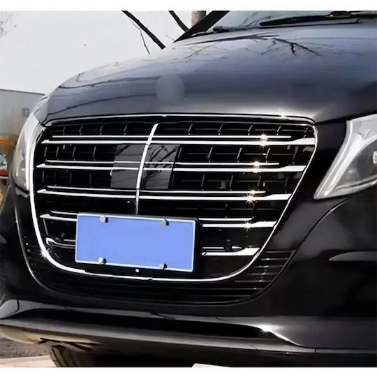 Μάσκα Mercedes-benz Vito W447 W448 24+ Amg Look Led Χρώμιο Μαύρο 1 Τεμάχιο