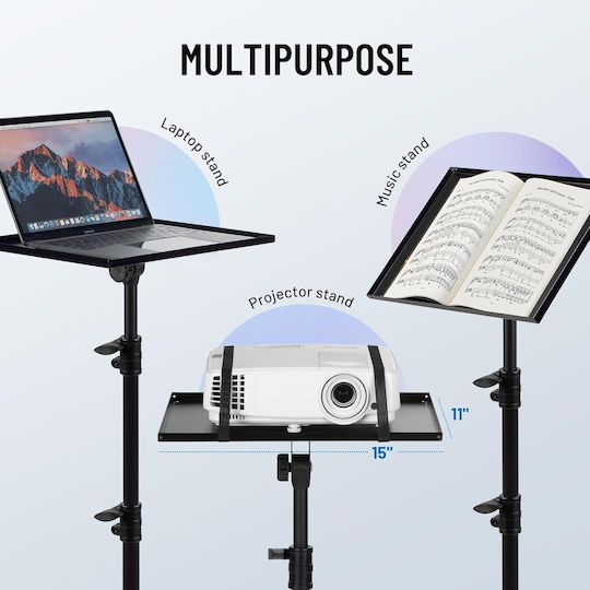Cahaya Cy0332 Suport Multifuncțional Portabil Pentru Proiector Video Roți Omnidirecționale Reglabil Trepied De Pardoseală Laptop Cameră Proiecții Exterioare