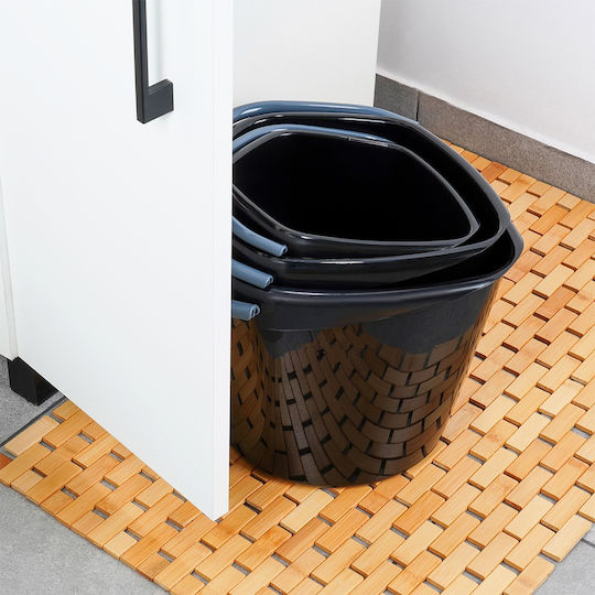 Vilde Kunststoff Mop Eimer mit Gewicht 5lt Schwarz