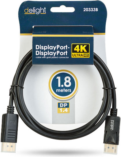 Alista Home Cablu DisplayPort male - DisplayPort male 1.8m Negru (GLB_20333B)