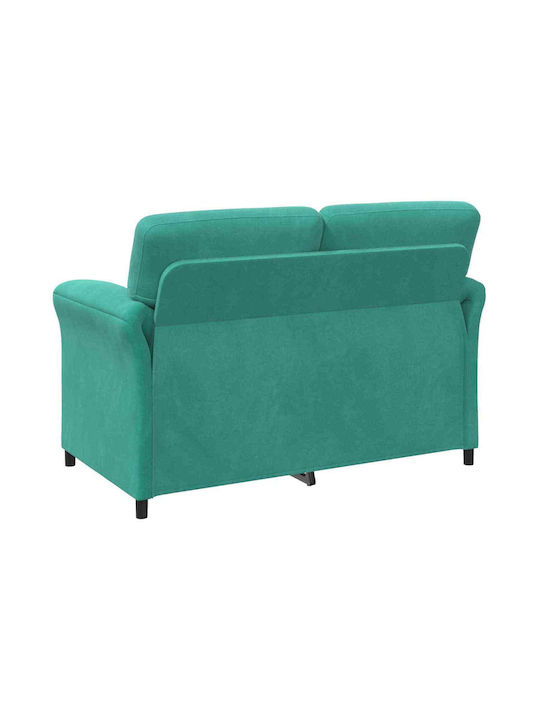 Doppelsitzer Samt Türkis 138x83x95cm