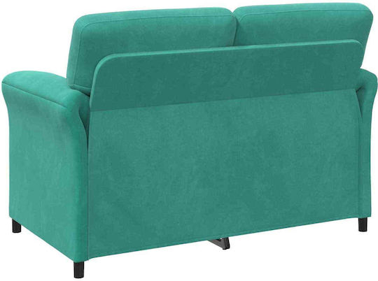 Doppelsitzer Samt Türkis 138x83x95cm