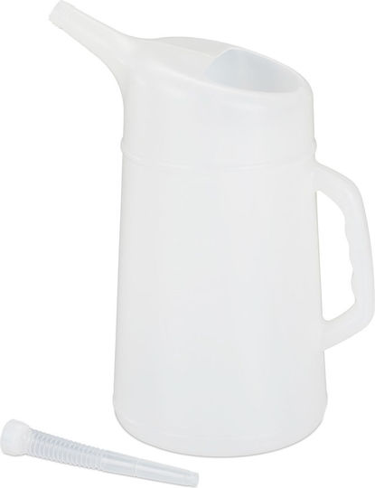Relaxdays Cutie De Ulei 5 L Alb 42x18x42 Cm Material Plastic Extensie De Umplere