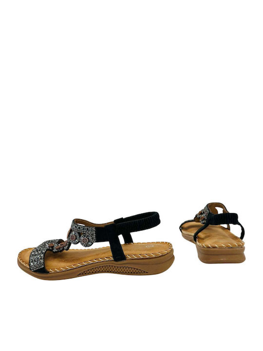 Leather Women's Anatomic Black Sandals