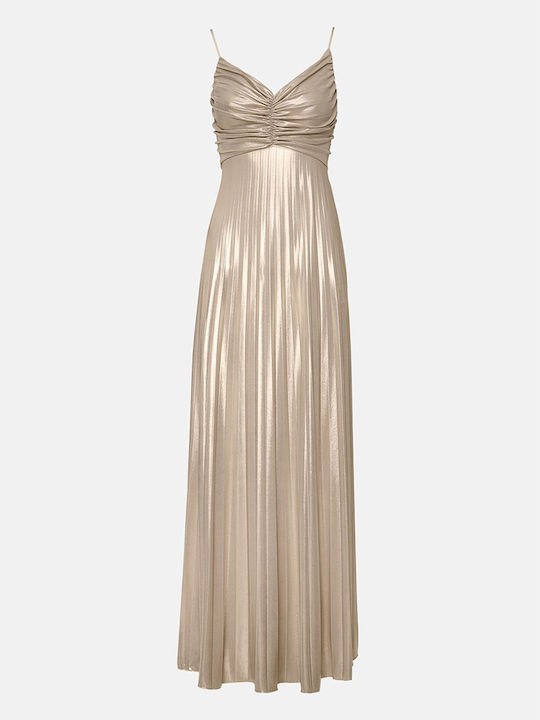 Summer Maxi Dress for Wedding and Christening Gold