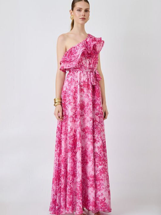 Summer Maxi Dress for Wedding / Christening Fuchsia