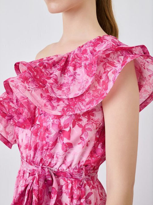 Summer Maxi Dress for Wedding / Christening Fuchsia