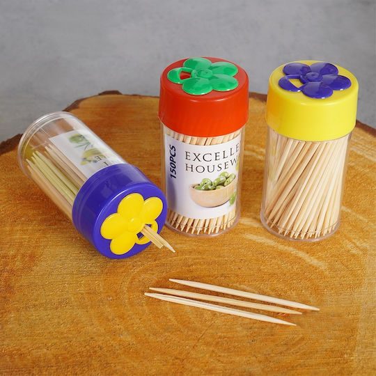 Excellent Houseware Bamboo Toothpicks 3x150 Pcs