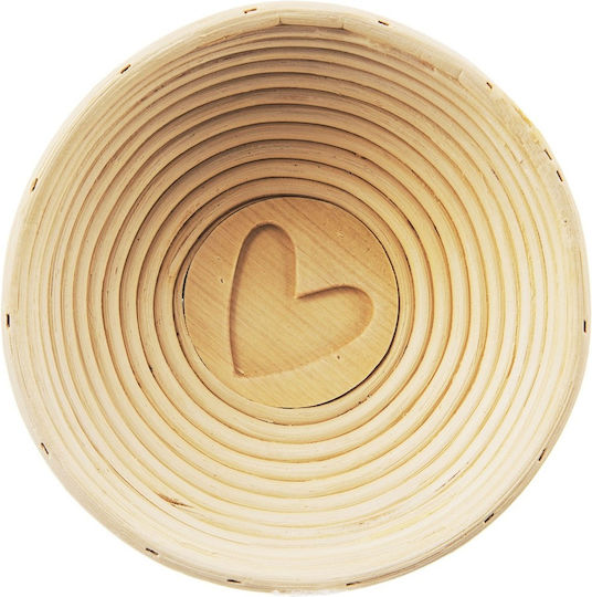Bread Proofing Basket Rattan Orion Heart 21cm