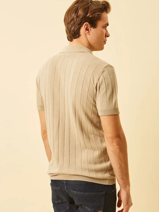 Polo Herrenbluse Beige 1240001 C01