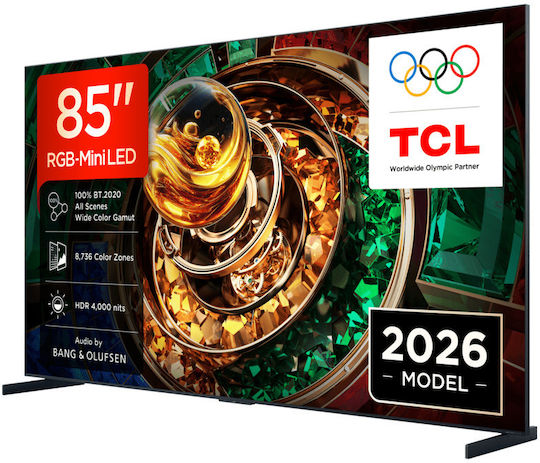 TCL Smart TV 85" 4K UHD RGB-Mini LED RM9L HDR (2026) 85RM9L