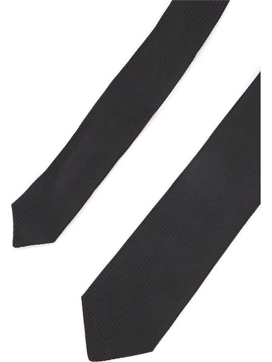 Karl Lagerfeld Men's Silk Printed Tie in Black Colour