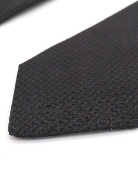 Karl Lagerfeld Men's Silk Printed Tie in Black Colour