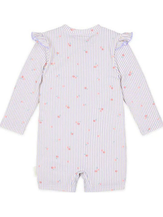Little Dutch Kids Swimwear One-Piece with Long Sleeve Purple