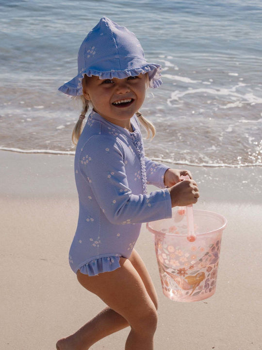 Little Dutch Kids One-Piece Swimsuit With Long Sleeve Dreamy Lavender