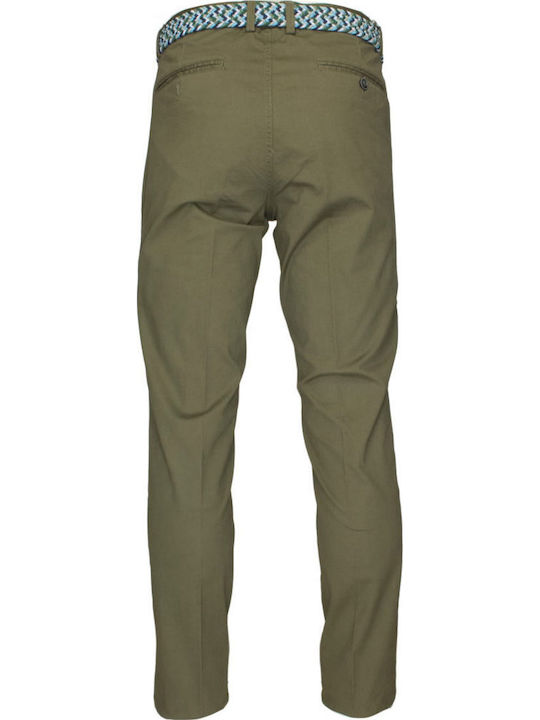 Men's Trousers Chinos Regular Fit Olive Green