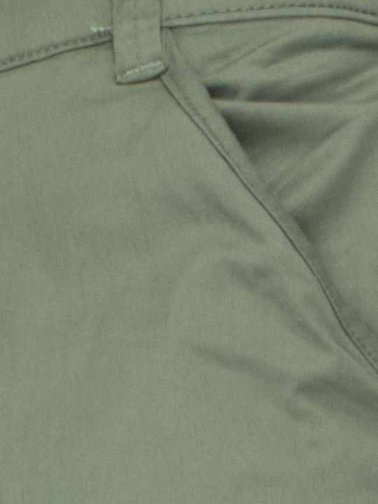 Ανδρικό Παντελόνι Cargo Regular Fit Λαδι