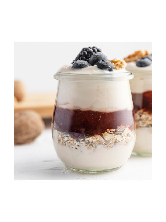 Orion Set of 12 Pieces General Use Glass Transparent Jars with Lid 300ml