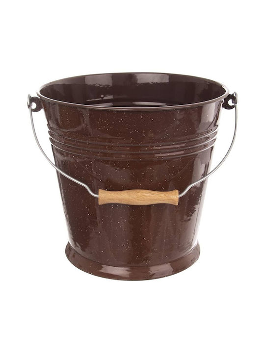 Orion Βάζο Γενικής Χρήσης με Καπάκι Καφέ 10000ml