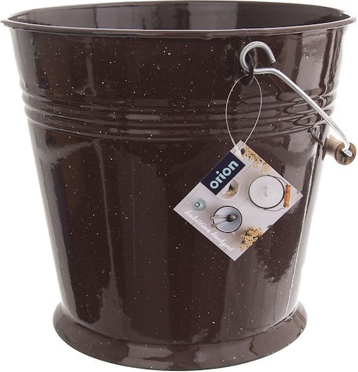 Orion Βάζο Γενικής Χρήσης με Καπάκι Καφέ 10000ml