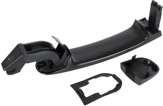 Skoda Fabia I 99-08 Exterior Door Handle Black Without Hole Front Right