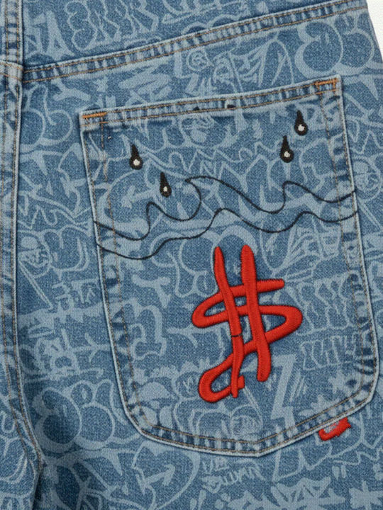 Ανδρική Βερμούδα Τζιν Blue Washed