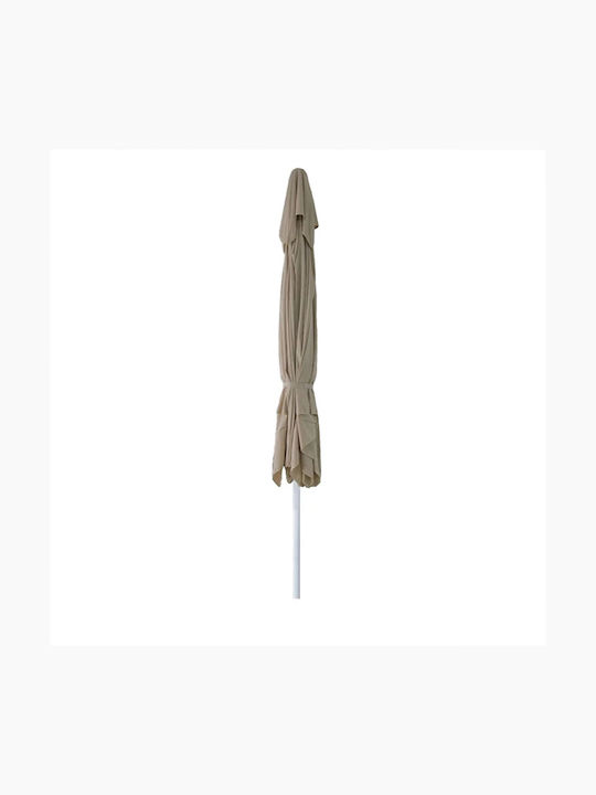Umbrelă Profesională Pătrată Din Aluminiu Ecru 3x3xÎnălțime 3.5m