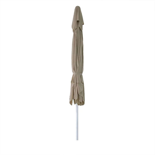 Umbrelă Profesională Pătrată Din Aluminiu Ecru 3x3xÎnălțime 3.5m