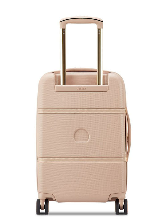 Delsey Chatelet Air 2.0 Cabin Travel Suitcase Beige Rose Height 55cm
