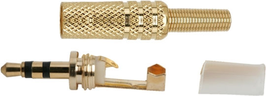 Set 10 Prize Stereo Jack 3.5 Mm Placate Cu Aur Conector Audio Metalic Protecție La Ruptură