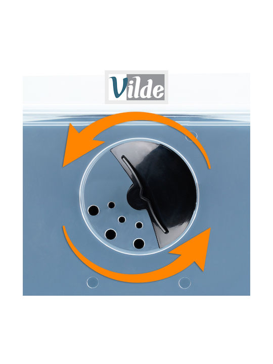 Vilde Set 3 Bucăți Casete Utilizare Generală cu Capac Plastic Negru 12000ml