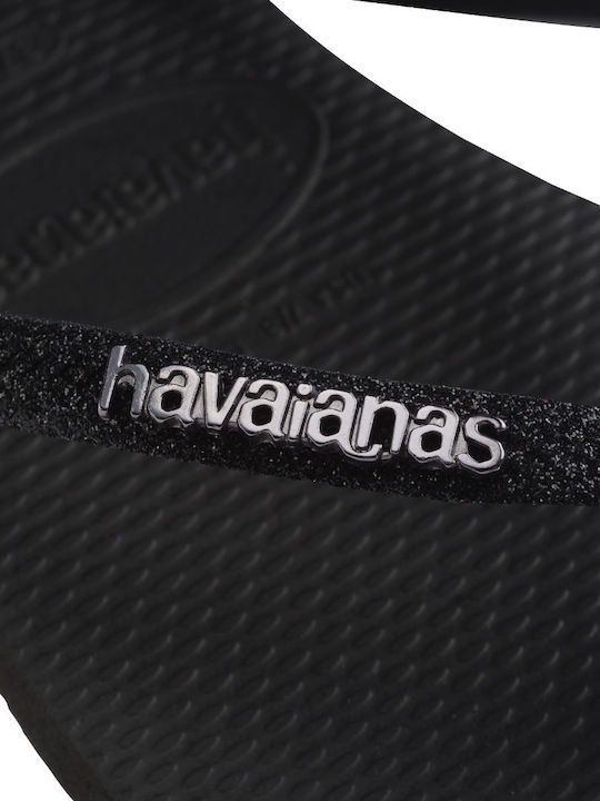 Slim Glitter Ii Slides in Black Colour