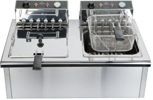 M&M equipment Ηλεκτρική Φριτέζα 6kW Χωρητικότητας 12lt