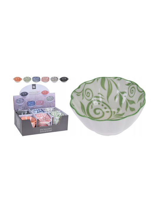 Koopman Bol Servire Rotund Ceramic Verde cu Diametrul 9 cm