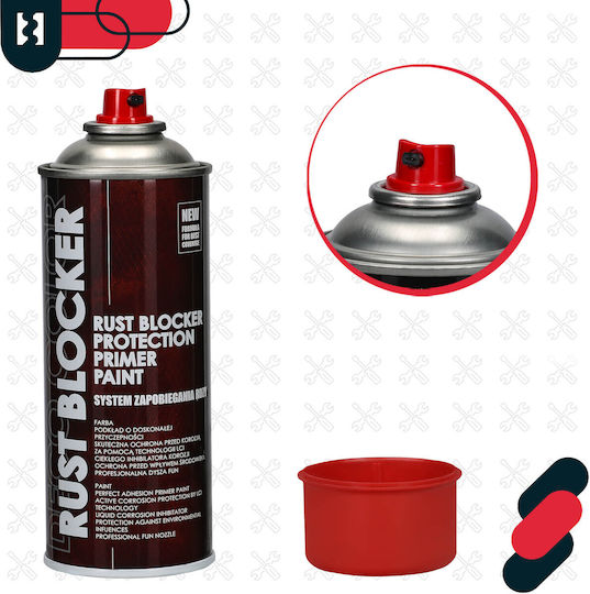 Red Ral3000 Anti-corrosion Metal Spray Paint 400 Ml