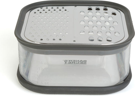 Alista Home Răzătoare pentru Fructe și Legume din Oțel Inoxidabil cu Container 13.7x13.7x6.4cm