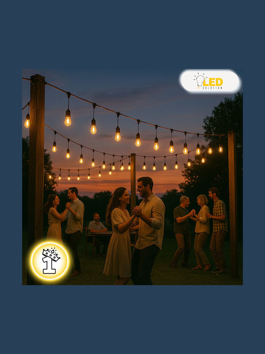Led Solution Wasserdichte Lichterkette Beleuchtung LED 20m mit 40 Lampen