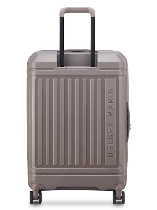 Delsey Lutece Medium Hard Suitcase Beige Height 69cm