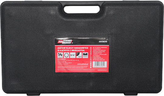 Awtools 14-piece 3/4" 12-point Socket Wrench Set
